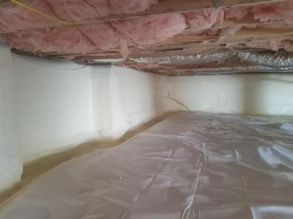 Crawl space encapsulation with closed-cell spray foam for Roof Maintenance in Dunellen